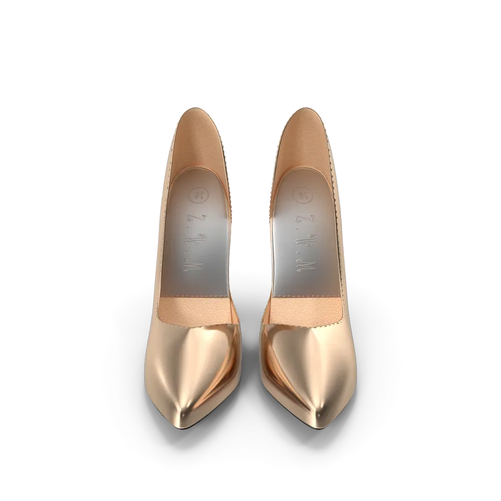 Golden Shoes Woman